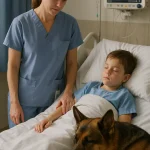I was about to take an 8-year-old boy to surgery — When his dog stood firm and refused to let us through –