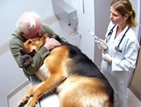 Just before being put down, the dog hugged his owner — what followed was incredible –