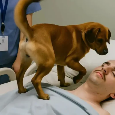 Doctors were about to turn off the young officer’s life support when his dog was allowed to say goodbye — and something unexpected happened –