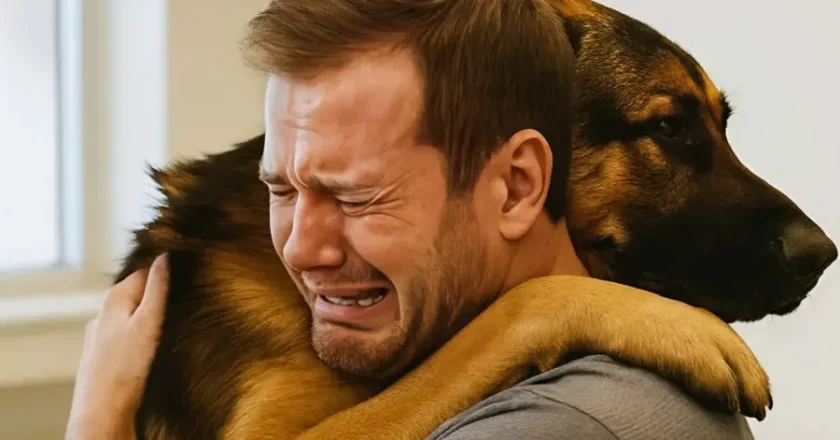 The man asked for a few minutes to say goodbye to his dog — but suddenly, the vet noticed something unusual –